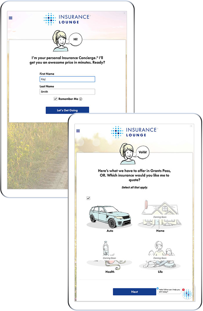 Users can quote one or more insurance policies with the same entries, reducing the need for redundant data entry.