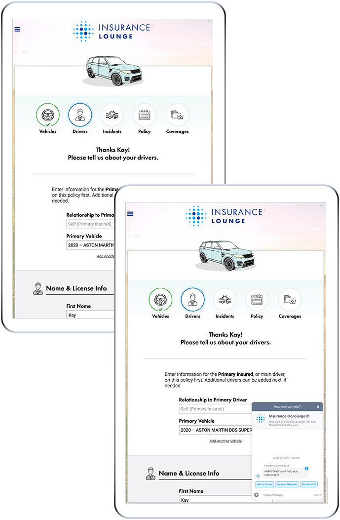 Users are guided through each step of the process with a clear progress bar.